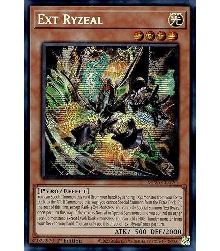 Yu-Gi-Oh! Card Ext Ryzeal - CRBR-EN004 - Collector''s Rare 1st Edition Near Mint Collector Rare Yu-Gi-Oh Card