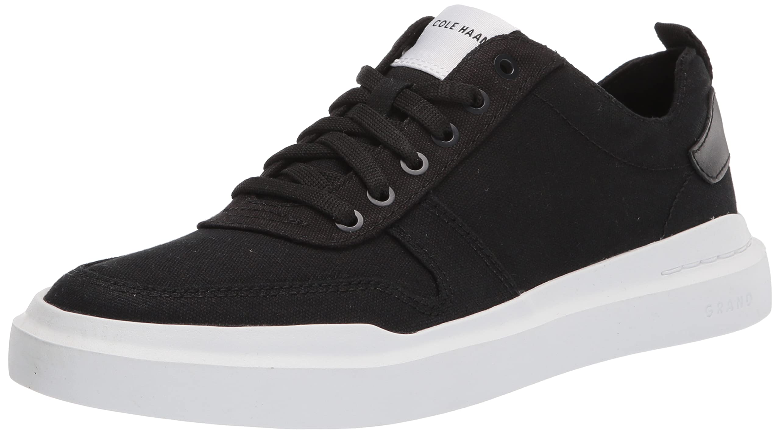 Photo 1 of Cole Haan mens Grandpro Rally Canvas Court Sneaker, Black Canvas/Optic White, 13 US