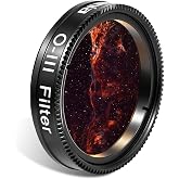 Astromania O-III Filter 1.25inch Telescope Filter Narrowband Nebula Filters | Light Pollution Filter for Astronomy Telescope, Fit 1.25" Eyepiece, Improve Image Contrast, For Orion Swan &amp; Extended Nebulae