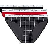 Calvin Klein Women's Carousel Logo Cotton Stretch Bikini Panties, 3 Pack