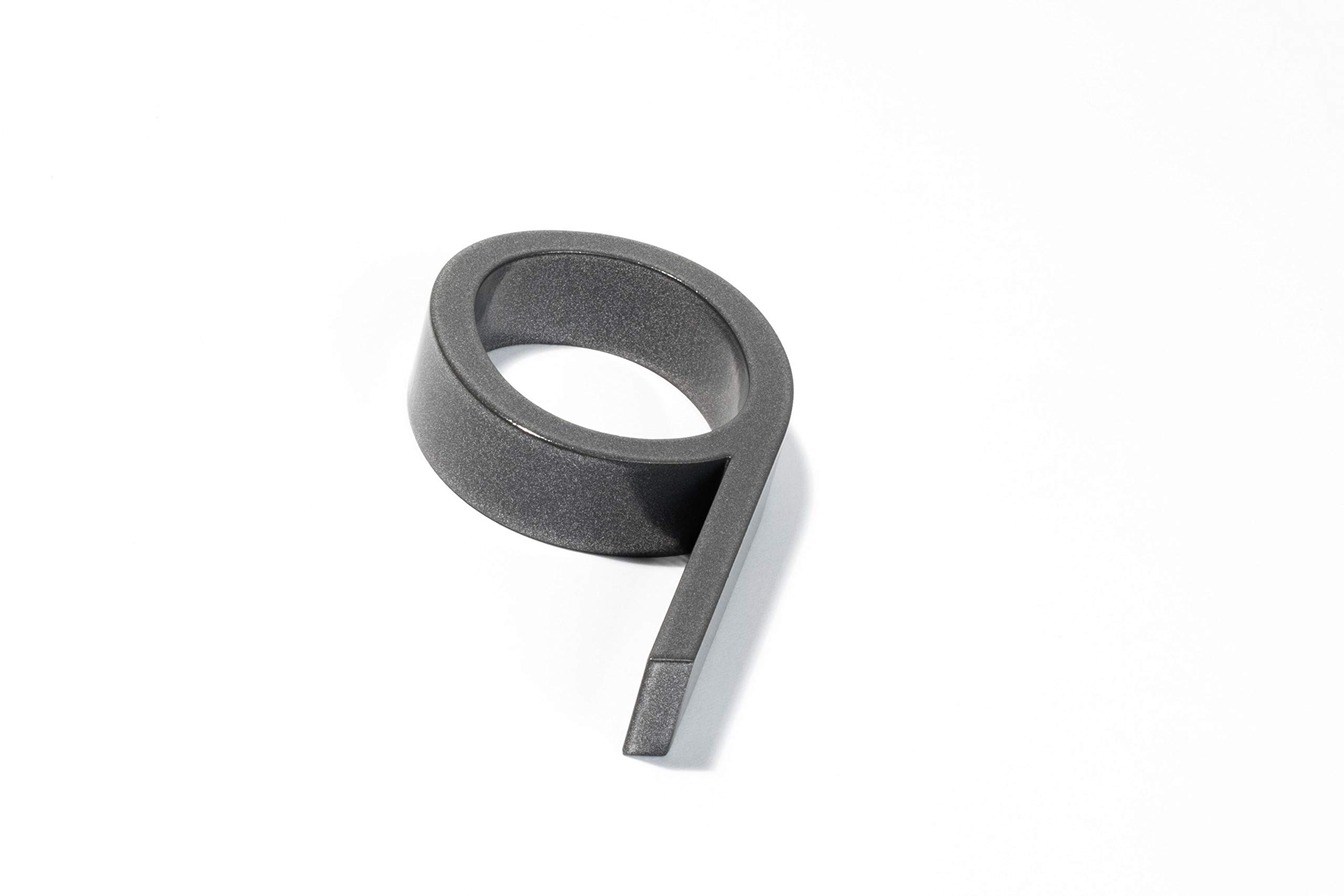 Keilbach Design Products 80079 Fat. Number Number 9 Keilbach Raised Powder-Coated Aluminium House Number Anthracite DB 703 Material Thickness 20 mm, Height: 120 mm 9, Silver, One Size
