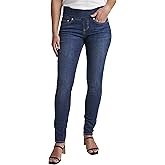 JAG Women's Nora Mid Rise Skinny Pull-on Jeans, Anchor Blue