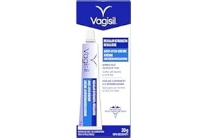 Vagisil Anti-Itch Creme Regular Strength for Feminine Intimate Areas, Gynecologist Tested, 30g