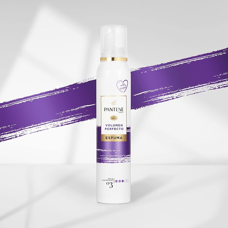 Pro-V Espuma Volumen Perfecto Nutritiva y Protectora del Calor, con Biotina, 300 ml