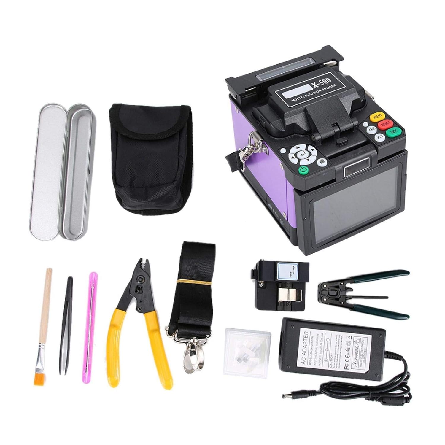 Empalmador de fusión de fibra óptica