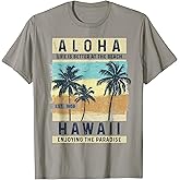 Aloha Hawaii Vintage Hawaiian Oahu Island Retro Surfer T-Shirt