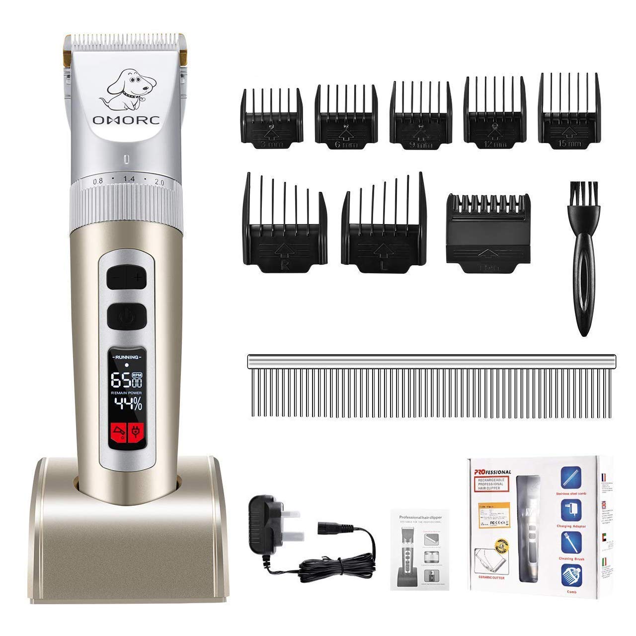 omorc professional dog clippers