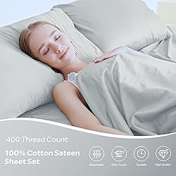 JELLYMONI 400 Thread Count 100% Cotton Sheet