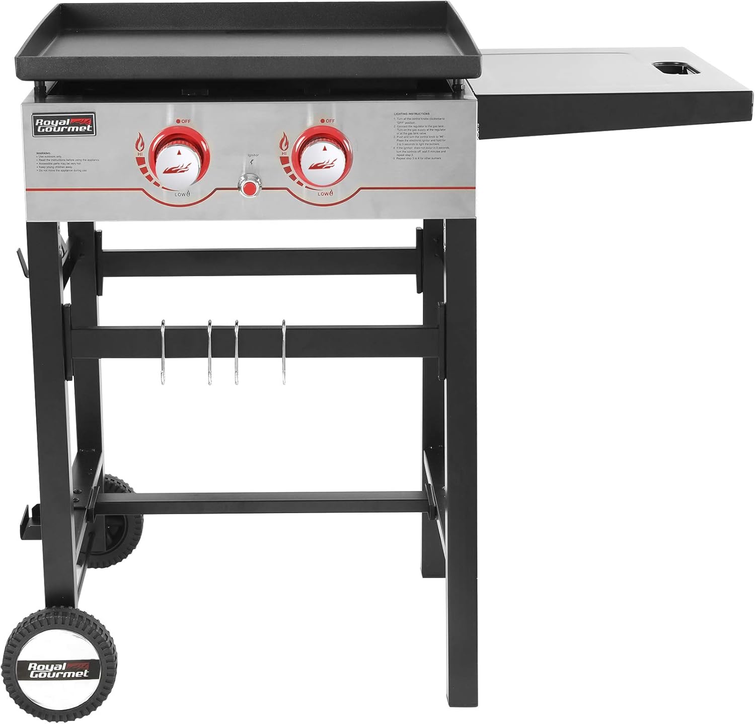 review Royal Gourmet Regal GB2000 2-Burner Propane Gas Grill Griddle, 22'' L, Black