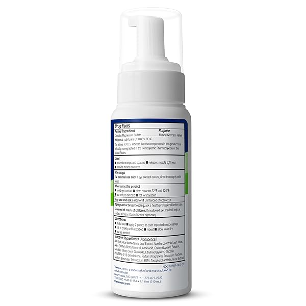 THERAWORX RELIEF FOR MUSCLE CRAMPS FOAM FAST-ACTING MUSCLE SPASM, LEG SORENESS WITH MAGNESIUM SULFATE – 7.1 OZ – 1 COUNT