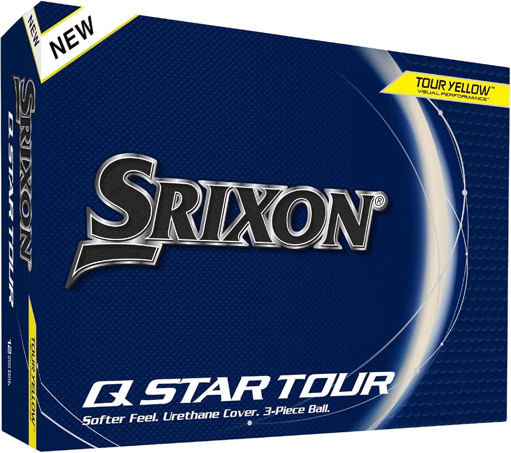 Srixon New Q-STAR Tour 5 2024 Dozen Golf Balls Yellow Urethane 3 Piece