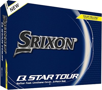 Srixon New Q-STAR Tour 5 2024 Dozen Golf Balls Yellow Urethane 3 Piece