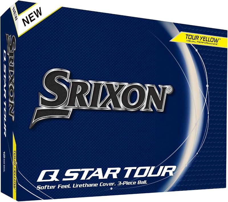 Srixon New Q-STAR Tour 5 2024 Dozen Golf Balls Yellow Urethane 3 Piece