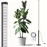 Barrina T10 Pro Standing Grow Light with Timer, 42W, 5000K, Full Spectrum Vertical Tall Grow Lights for Indoor Plants, Wide Coverage, 4FT to 5.6FT Height with Foot Switch, for Flower and Tall Plants