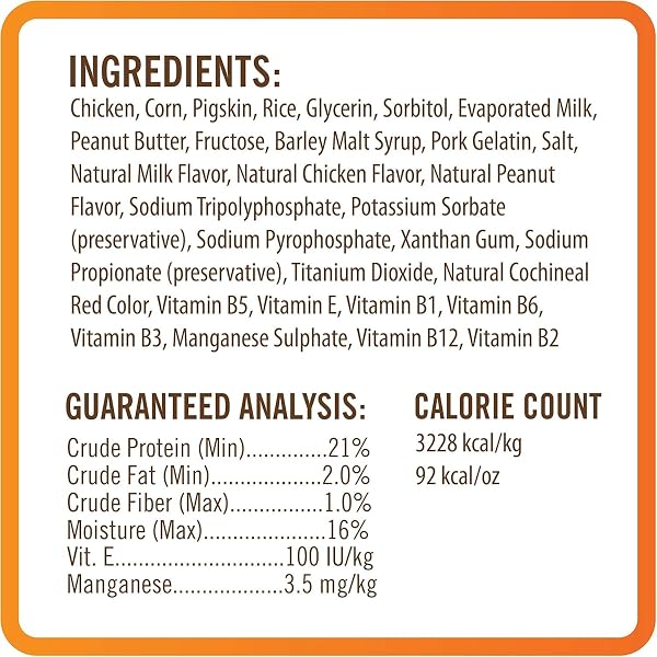 NUTRICHOMPS DOG CHEWS, 6-INCH BRAIDS, EASY TO DIGEST, RAWHIDE-FREE DOG TREATS, HEALTHY, REAL CHICKEN, PEANUT BUTTER AND MILK FLAVORS, PACK OF 4