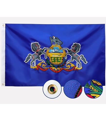 La Texture Du Tissu De La Pennsylvanie - Drapeau Drapeaux Des USA Photo