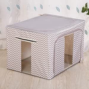 Caja De Almacenamiento De Ropa De Doble Ventana Caja De Acabado De Tela