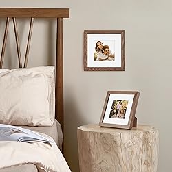 6x6 Picture Frames, Solid White Oak Wood Frame 6 x