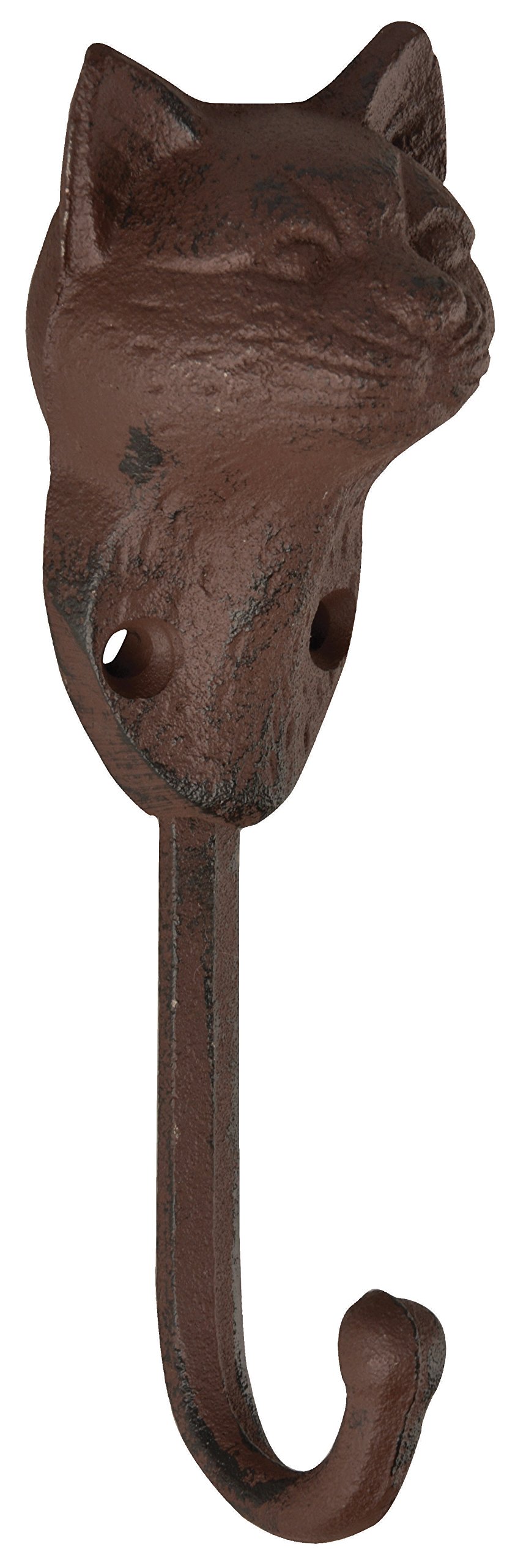 Esschert Design LH127 Fallen Fruits Cat Hook, Brown