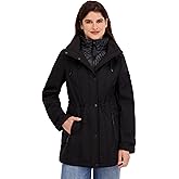 Nautica Women's Softshell Jacket – Lightweight Water-resistant Transitional Coat With Quilted Bib