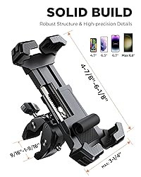 JOYROOM Motorcycle Phone Mount, [Fastest Visualize