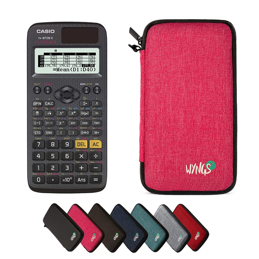 Casio fx-87DE X including a WYNGS protective case in Pink - Basic Set (German) — image 1