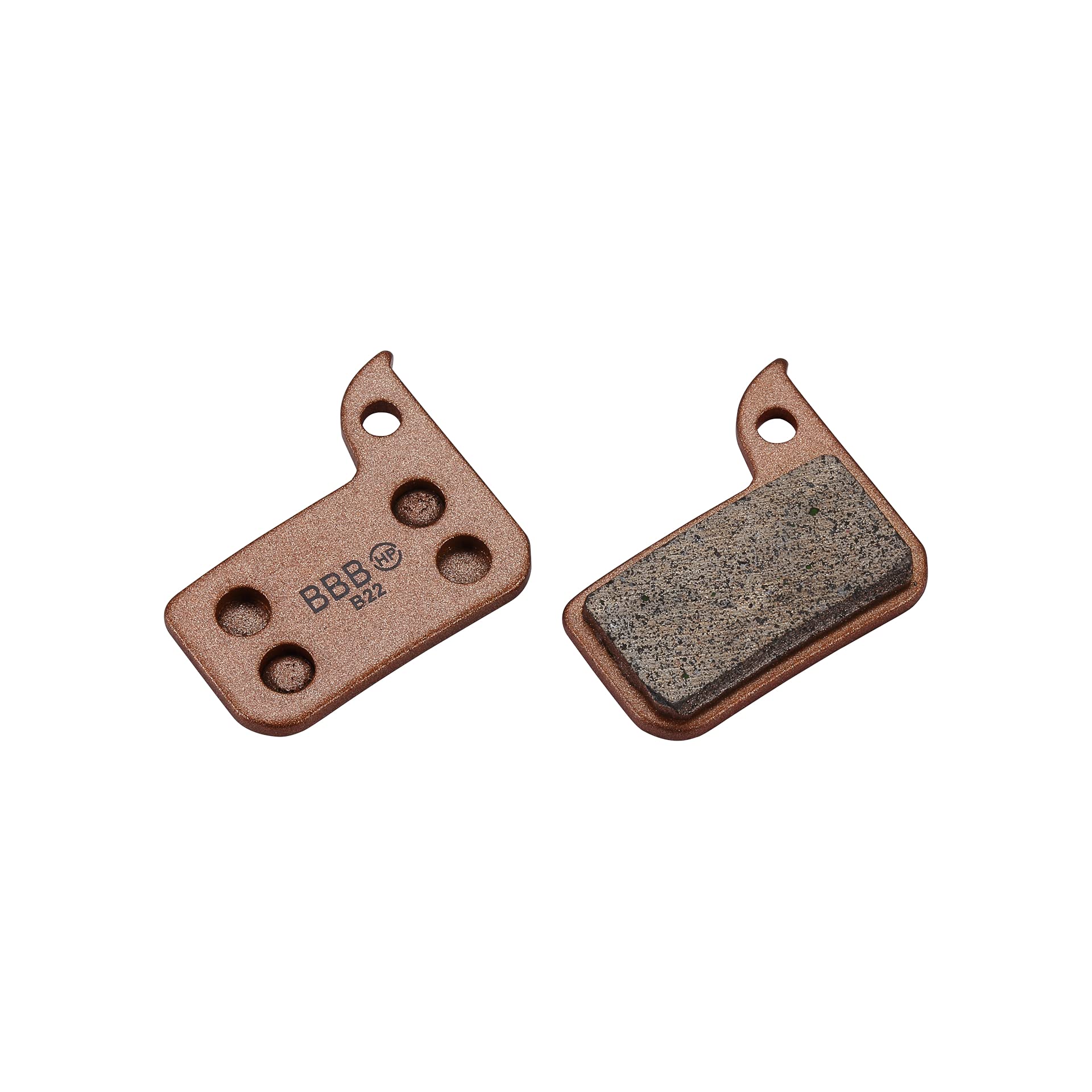 BBB Cycling Disc Brake Pads Sintered I SRAM & Avid Bike Brake Pads Copper I Dry And Wet Conditions I DiscStop HP Sintered BBS-38S
