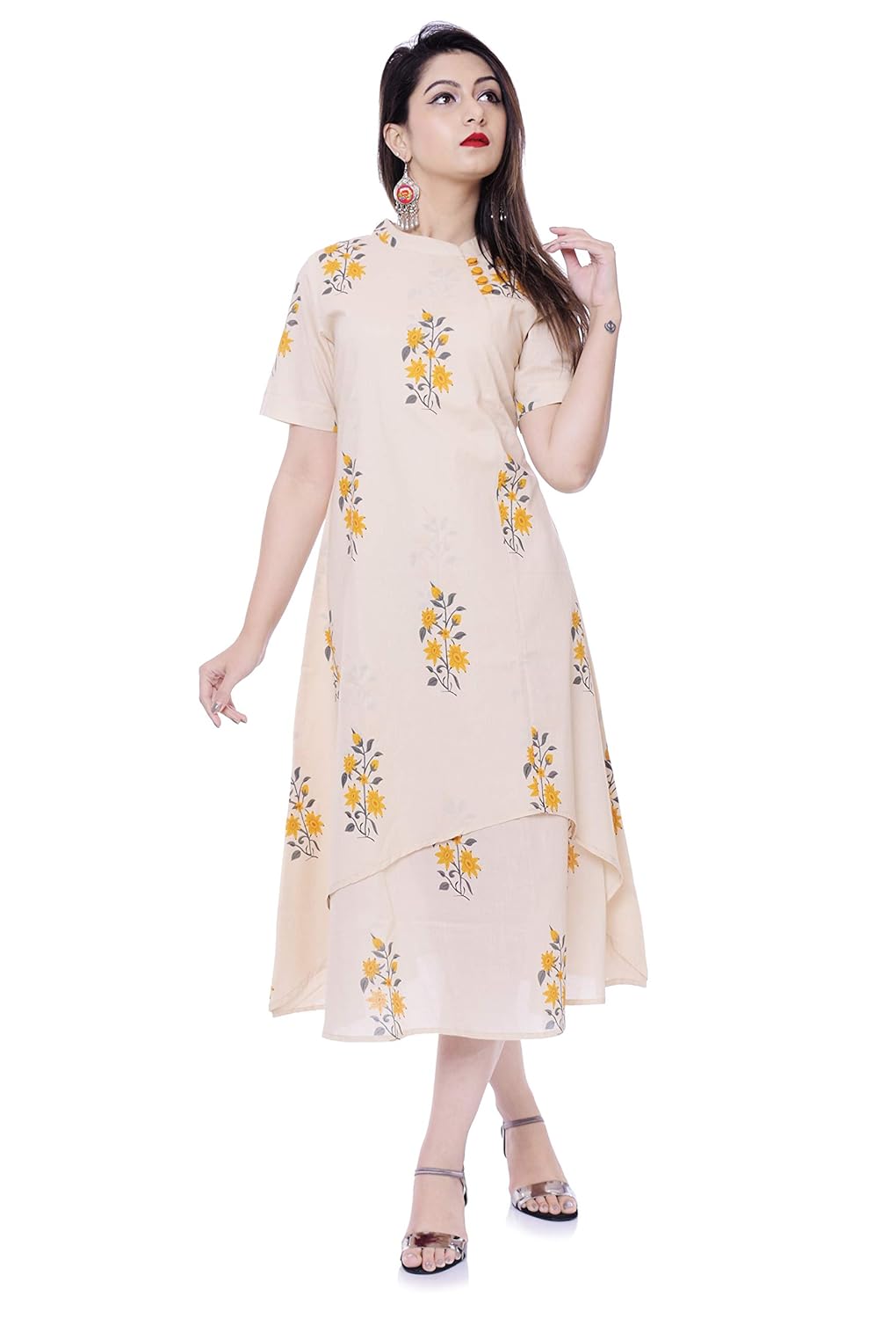 long cotton anarkali dress