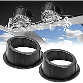 RECOIL USP65B 6.5&rdquo; Speaker Pods Universal Angled Boxes Enclosures Pair | Black Surface Mount with Gaskets Compatible with Marine UTV Boat RV Car