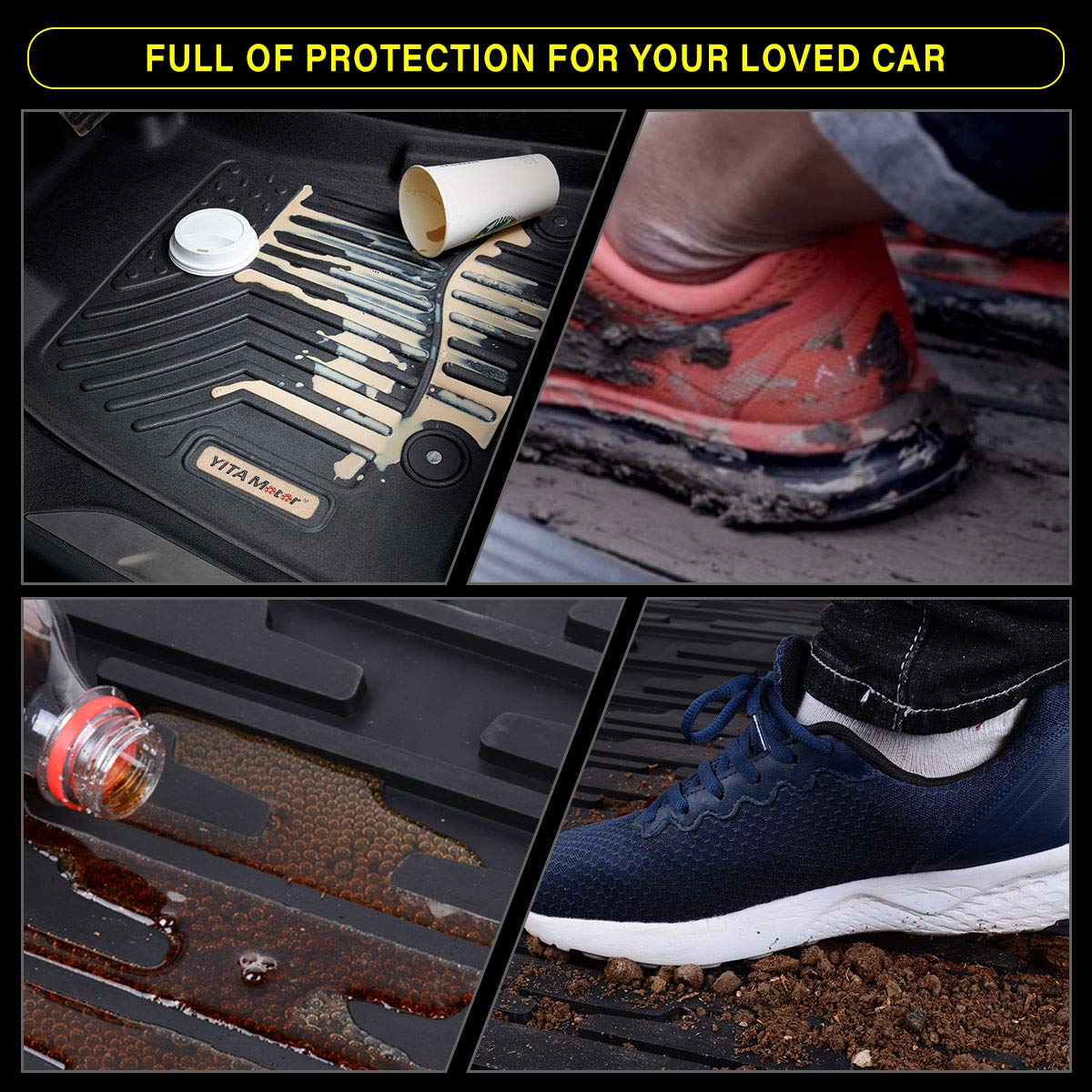 1st 2nd Row All Weather Protection Custom Fit Floor Liners