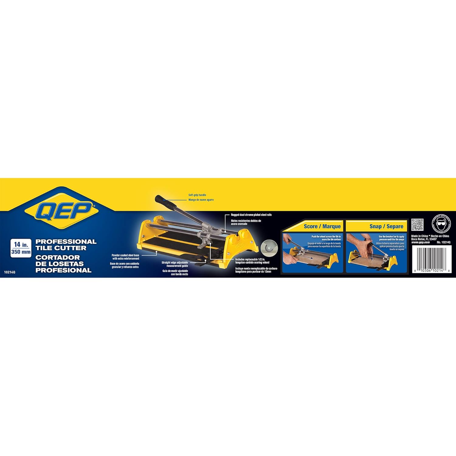 Tile Cutter 1 2 In Cap 14 In Yellow Qep Tile Cutter Amazon Com Industrial Scientific