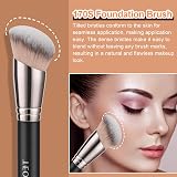 TEOYALL Angled Foundation Contour Brush Synthetic Kabuki for Liquid Cream Powder view 3
