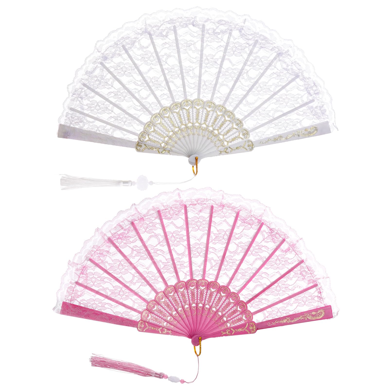 Photo 1 of ***MISSING PARTS - SEE PHOTOS/NOTES***
Jmkcoz Lace Handheld Folding Fan Foldable Bridal Hand Fan Chinese Japanese Vintage Fans for 1920s Costume Wedding Dancing Tea Party (2, White & Pink)1073881215
LPNO503841598