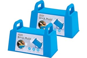 Superio Snow Brick Maker Igloo Fort Block Form Outdoor Winter Snow Toys Sand Castle Building Kit for Adults and Kids Sandbox, Beach, Sand Toys (Blue), 2 Pack