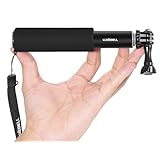Palo Selfie Stick Luxebell Monopod de Extensión Ajustable para Gopro Hero4/3+/3/2, Sony Action Cam y Smartphone - Negro