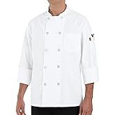 Chef Designs mens Ten Pearl Button Chef Coat