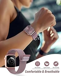 Nylon Loop Sport Band Compatible with Apple Watch