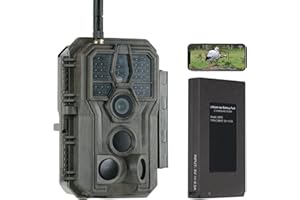 GardePro E8P Trail Camera WiFi Bluetooth, Game Cameras with 8000mAh Rechargeable Battery Pack, 100ft Night Vision Motion Activated