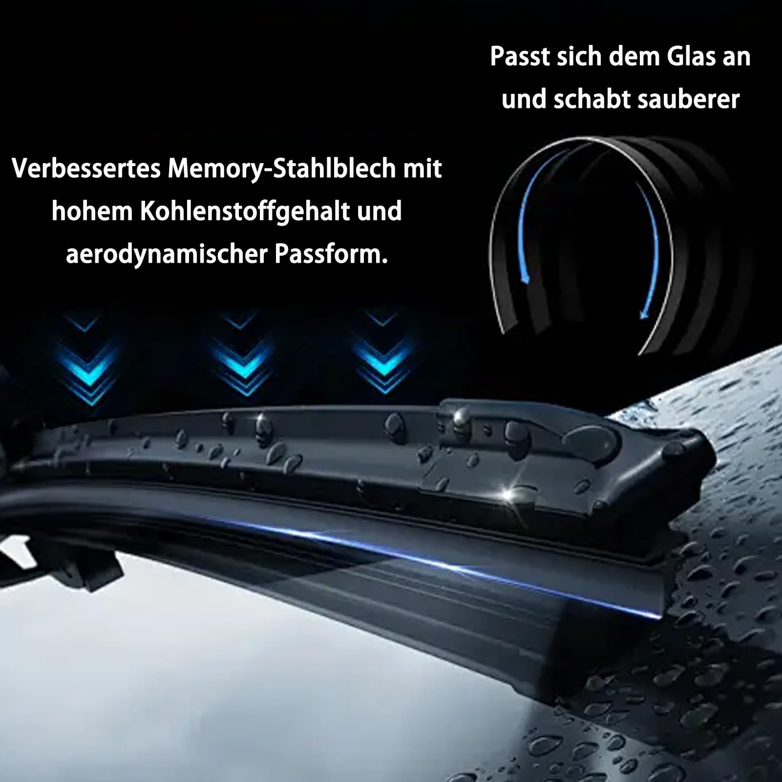 6 Stück Scheibenwischer Gummi, Universal Ersatzwischblätter Replacement Gummistreifen für Scheibenwischer, Hochwertiges Wischergummi, Passend für Die Meisten Autos, Scheibenwischers Gummi Ersatz 800mm 5