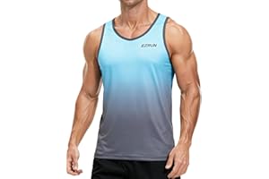 EZRUN Men's Quick Dry Sport Tank Top for Bodybuilding Gym Athletic Jogging Running,Fitness Training Workout Sleeveless Shirts