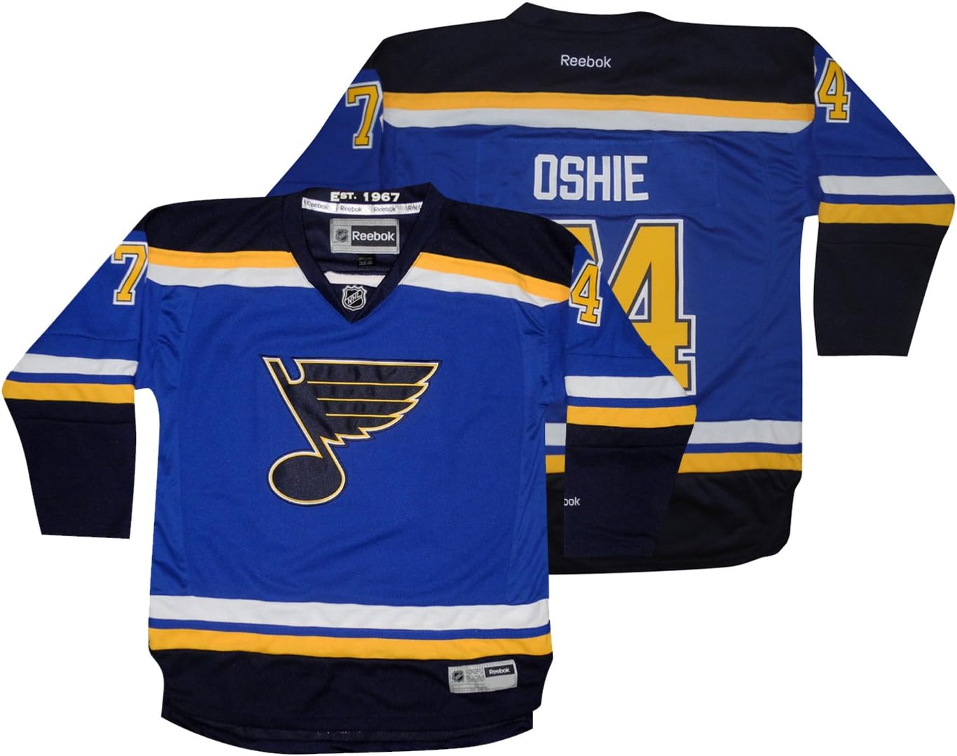 NHL St. Louis Blues Oshie 74 Boys Hockey Jersey / Sweater