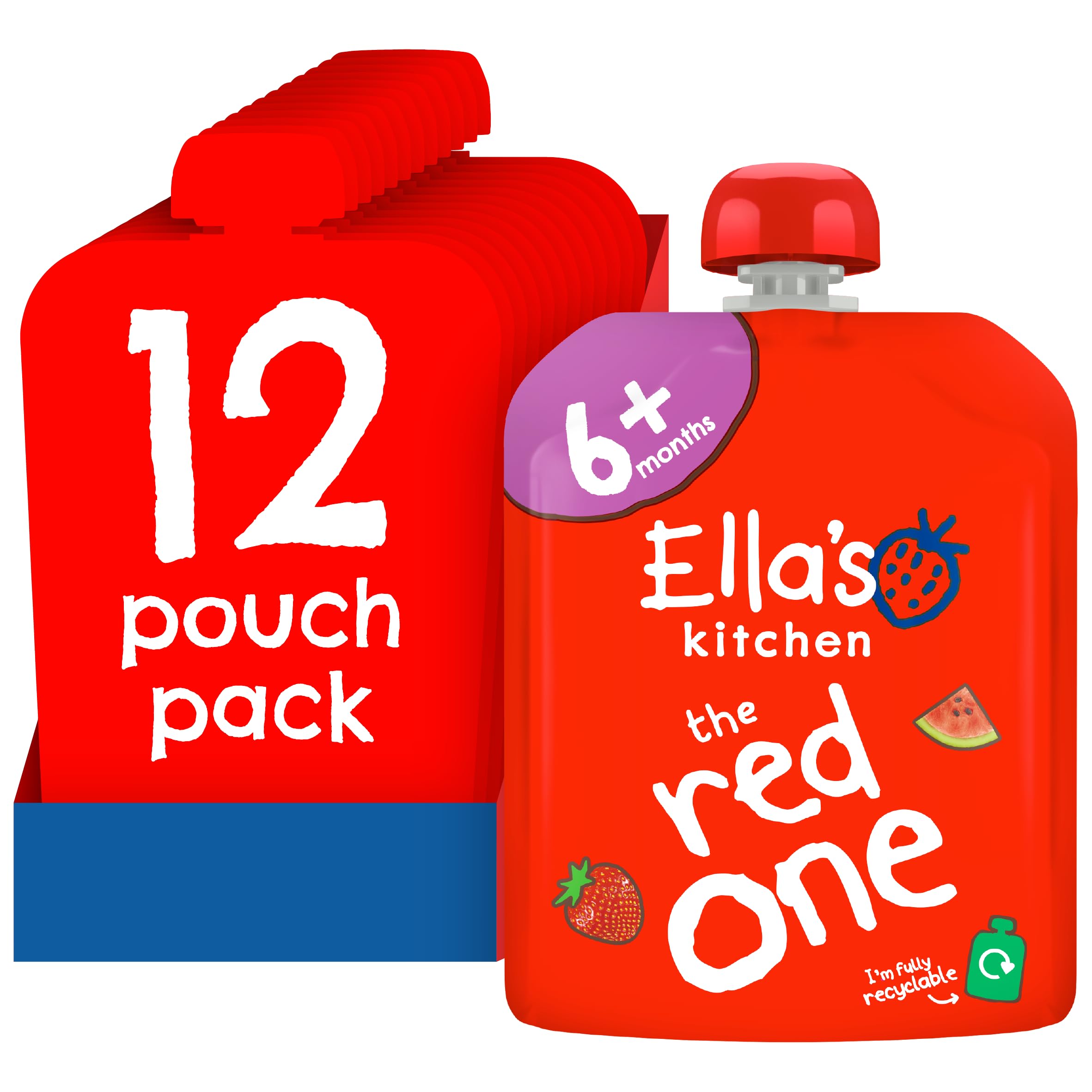 Ella's Kitchen The Red One Smoothie Fruits 90 g (Pack of 12)