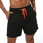 SILKWORLD Men's Swim Trunks Quick Dry Beach Shorts with Pockets