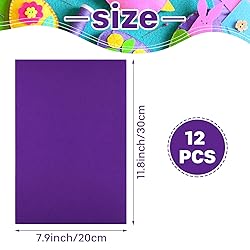 Morcheiong 12 Pcs Self Adhesive Felt Sheet Soft