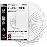 Mzj.Office Card Stock Paper 8.5 x 11 White, 110 lb Cover/ 300 gsm Cardstock | Heavy Cardstock Printer Paper 8.5 x 11, Thick C