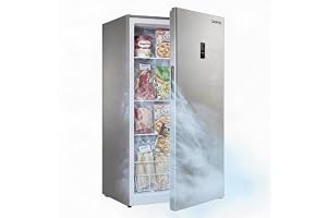 14 Cu. Ft. Upright Freezer, Stand Up Freezer with Smart Electronic Temp Control, Adjustable Shelf, Freestanding Convertible Deep Freezer for Home, Garage, Kitchen, Basement