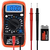 WeePro Vpro850L Digital Multimeter DC AC Voltmeter, Ohm Volt Amp Test Meter, Electric Tester Ohmmeter with Diode and Continui