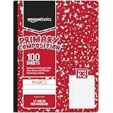 Amazon Basics Primary Composition 1/2" Ruled, 100-Sheet, 9.75" x 7.5", 15-Pack