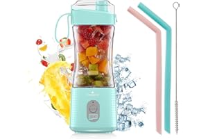 Vaeqozva Portable Blender USB Rechargeable Personal Mixer Fruit Mini Blender for Smoothie, Fruit Juice, Protein Shake, Milk S