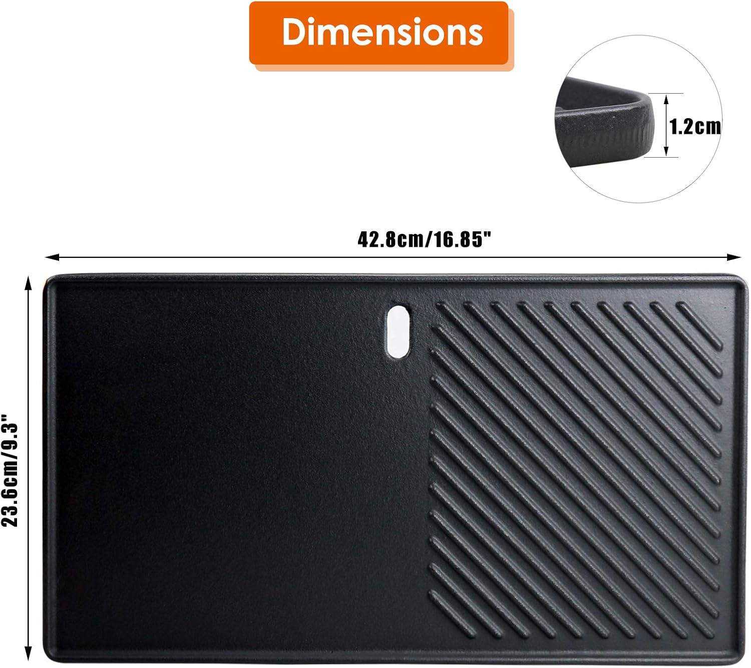 Uniflasy Cast Iron Reversible Grill Griddle Plate for Charbroil 463420508 463420509 16 7/8" Gas Grills Replacement Parts 463420511 463436213 463436214 463461613 463436215 Cookware Skillet Flat Pan : Garden & Outdoor